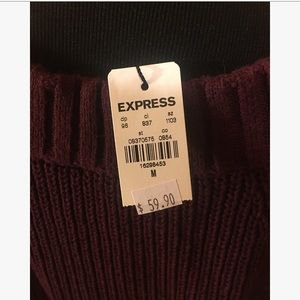 Express Sweaters - Express Burgundy Sweater Express Sweaters - Express Burgundy Sweater
